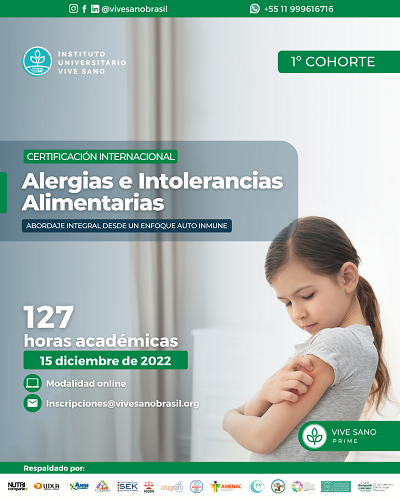 Certificación internacional en Alergias e Intolerancias Alimentarias – Cohorte 1