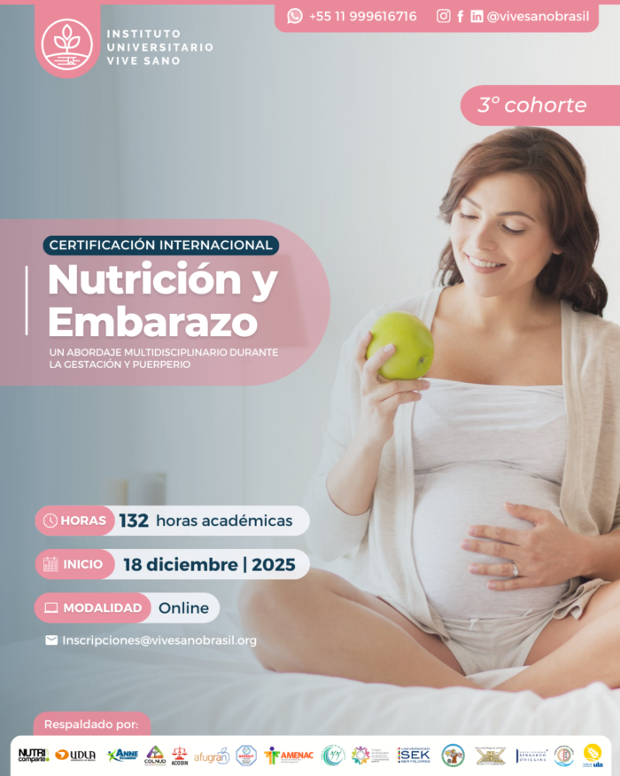 Afiche - Certificación Internacional en Nutrición y Embarazo C3