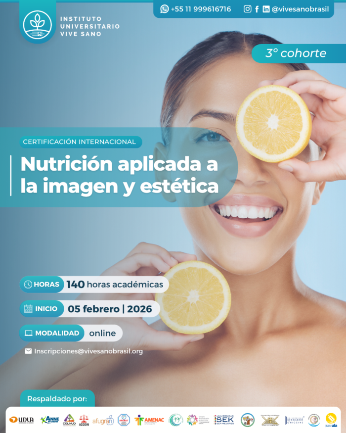 Afiche- Certificación Internacional en nutrición aplicada a la imagen y estética E1C3